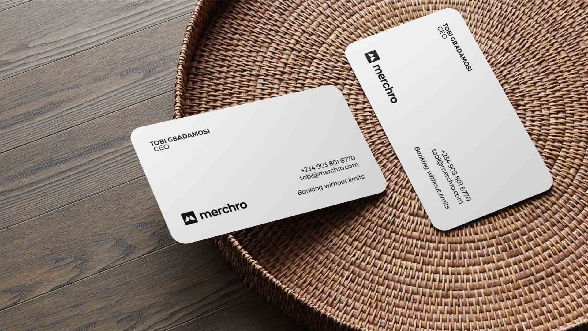 Business card details