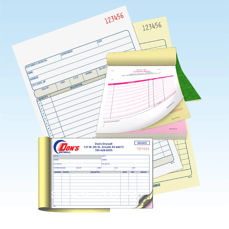 Printed bill book quality